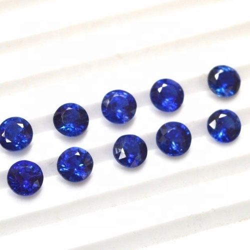 5mm Blue Kyanite Faceted Round Loose Gemstones