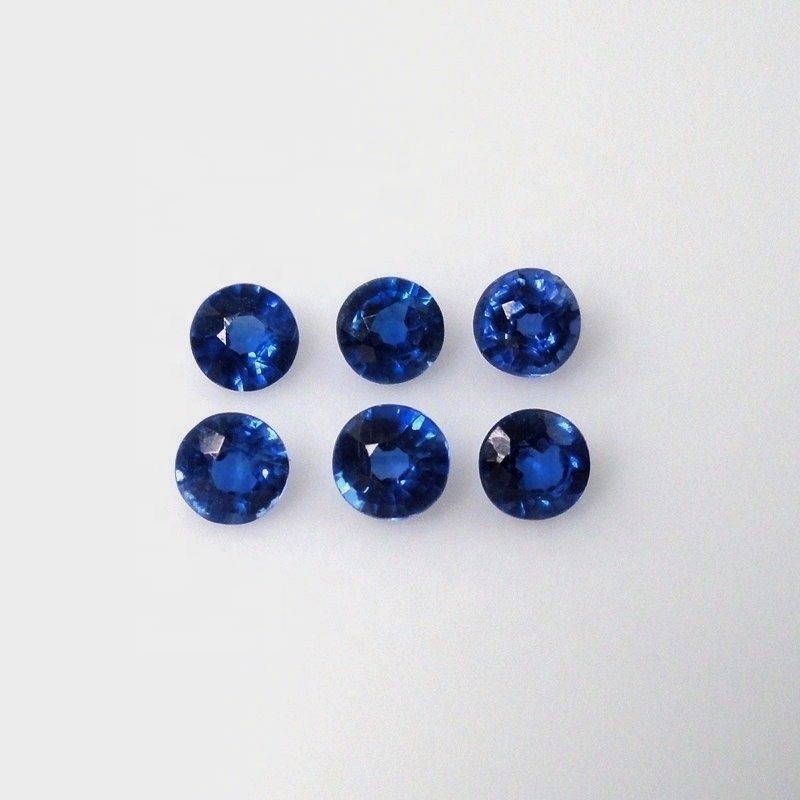 5mm Blue Kyanite Faceted Round Loose Gemstones