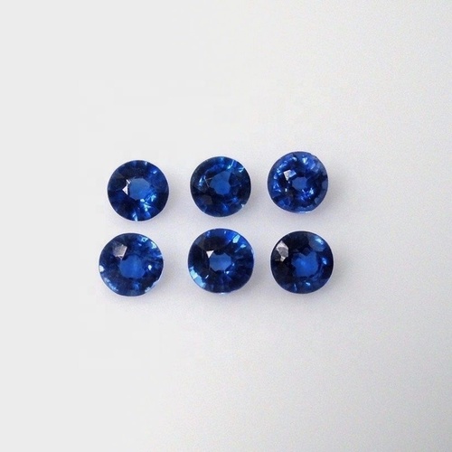 6mm Blue Kyanite Faceted Round Loose Gemstones