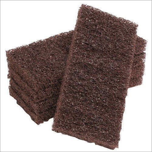 Brown Floor Pads Rectangular For Floor Cleaning