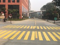 Thermoplastic Road Marking Application