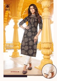 Kiana Bandhani Vol 2 Rayon Cotton Kurti With Bottom Catalog
