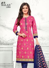 Balaji Cotton Ikkat Prime Vol 1 Cotton Chudidar Style Dress Material Catalog