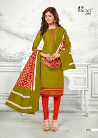 Balaji Cotton Ikkat Prime Vol 1 Cotton Chudidar Style Dress Material Catalog