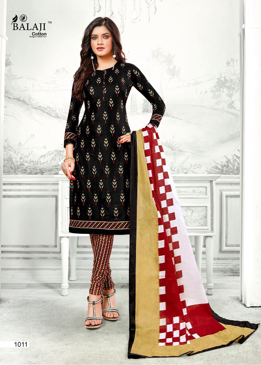 Balaji Cotton Ikkat Prime Vol 1 Cotton Chudidar Style Dress Material Catalog