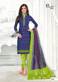 Balaji Cotton Ikkat Prime Vol 1 Cotton Chudidar Style Dress Material Catalog