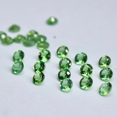 5mm Mint Kyanite Faceted Round Loose Gemstones