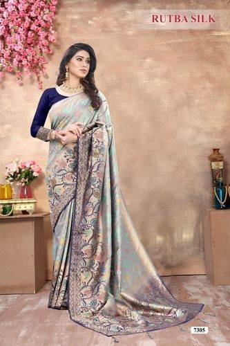 Stylish Jacquard Banarasi Patola Soft Silk Saree