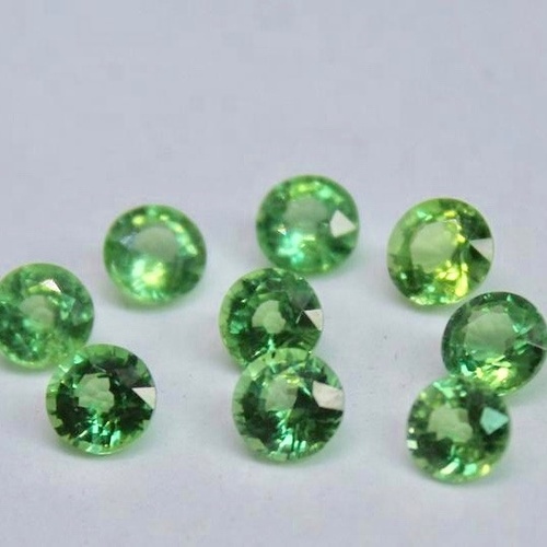 7mm Mint Kyanite Faceted Round Loose Gemstones