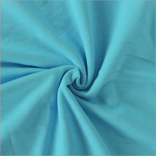 Soft French Terry Fabric - Terry Fabric, Plain Texture, Blue Color, Customizable Weight (Kg) | Ideal for Versatile Apparel and Home Textiles