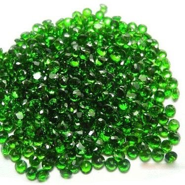 1.5mm Chrome Diopside Faceted Round Loose Gemstones Grade: Aaa