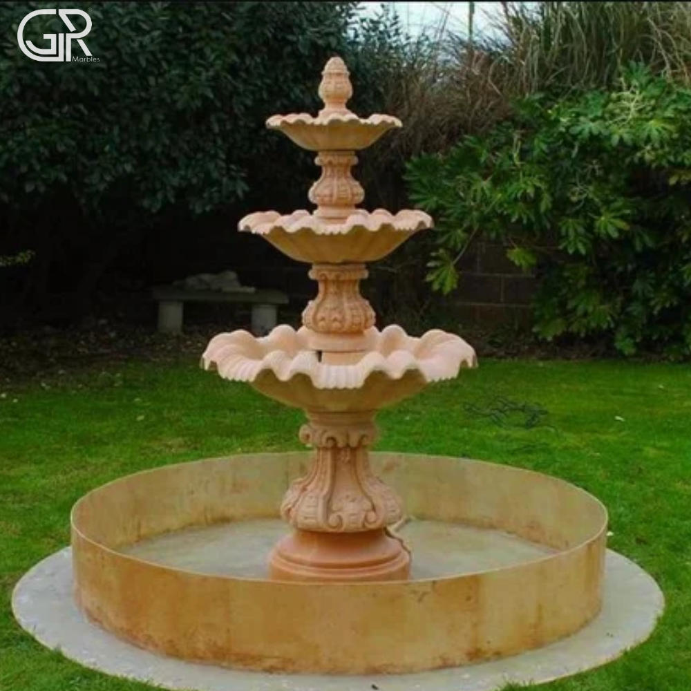 Outdoor Sandstone Fountain