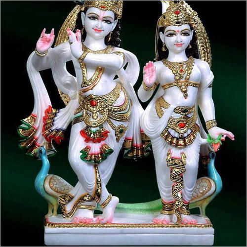 Marble Radha Krishna Statue