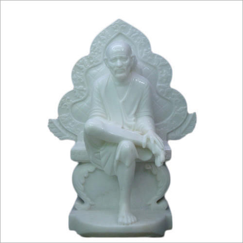 White Marble Sai Baba Statue