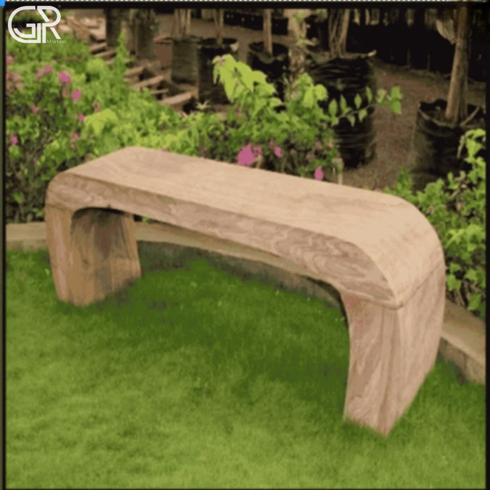 sandstone bench