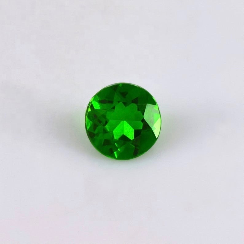 6mm Chrome Diopside Faceted Round Loose Gemstones