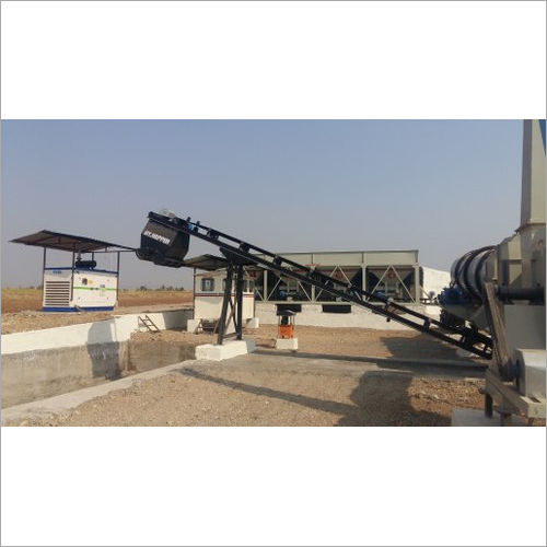 Gray Asphalt Drum Mixing Plant