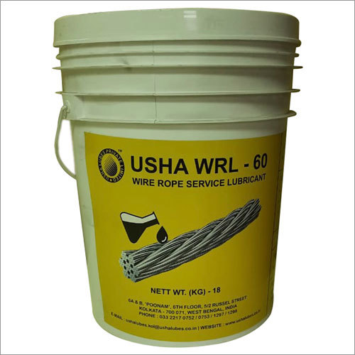 Usha Wrl - 60 (Wire Rope Service Lubricant) Chemical Composition: Wax-based (Non-bituminous)