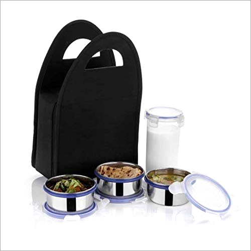 Steel 4 Container Lunch Box