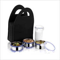 Steel 4 Container Lunch Box