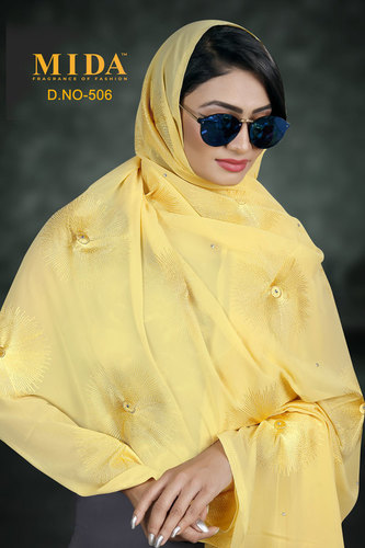 African women embroidered hijab scarf