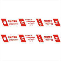 Caution Barricade Tape - Ldpe Material, 250m Or 500m Roll, Red And White Color | Usage For Barrier, Construction Site, Safety, Warranty Included