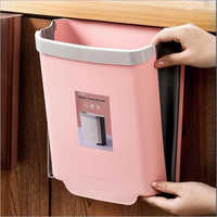 Multicolor Plastic Kitchen Cabinet Door Hanging Trash Can - 10 Ltr, Matte Pink, Compact Size, Open Top, For Kitchen Cabinet Door Waste Disposal