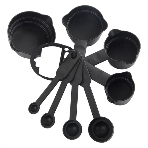 8 Pcs Black Spoon Set