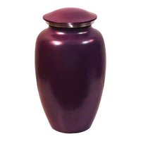 Brass Purple Cremation Urn