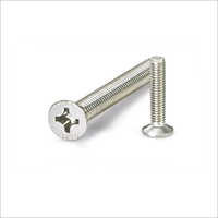 Countersunk Flat Head Screw - Polished Stainless Steel, Industrial Usage With Tapering Shaft Design