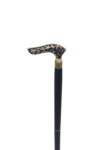 Black Wooden Walking Stick