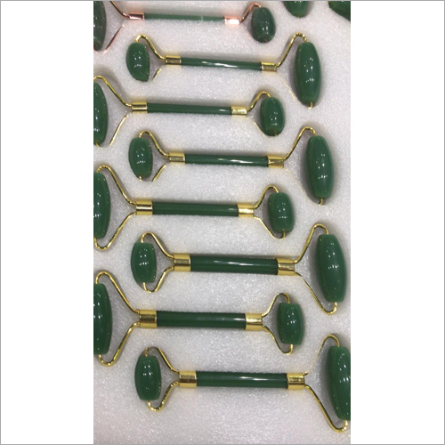 Green Jade Face Massager Roller By MADANI AGATE