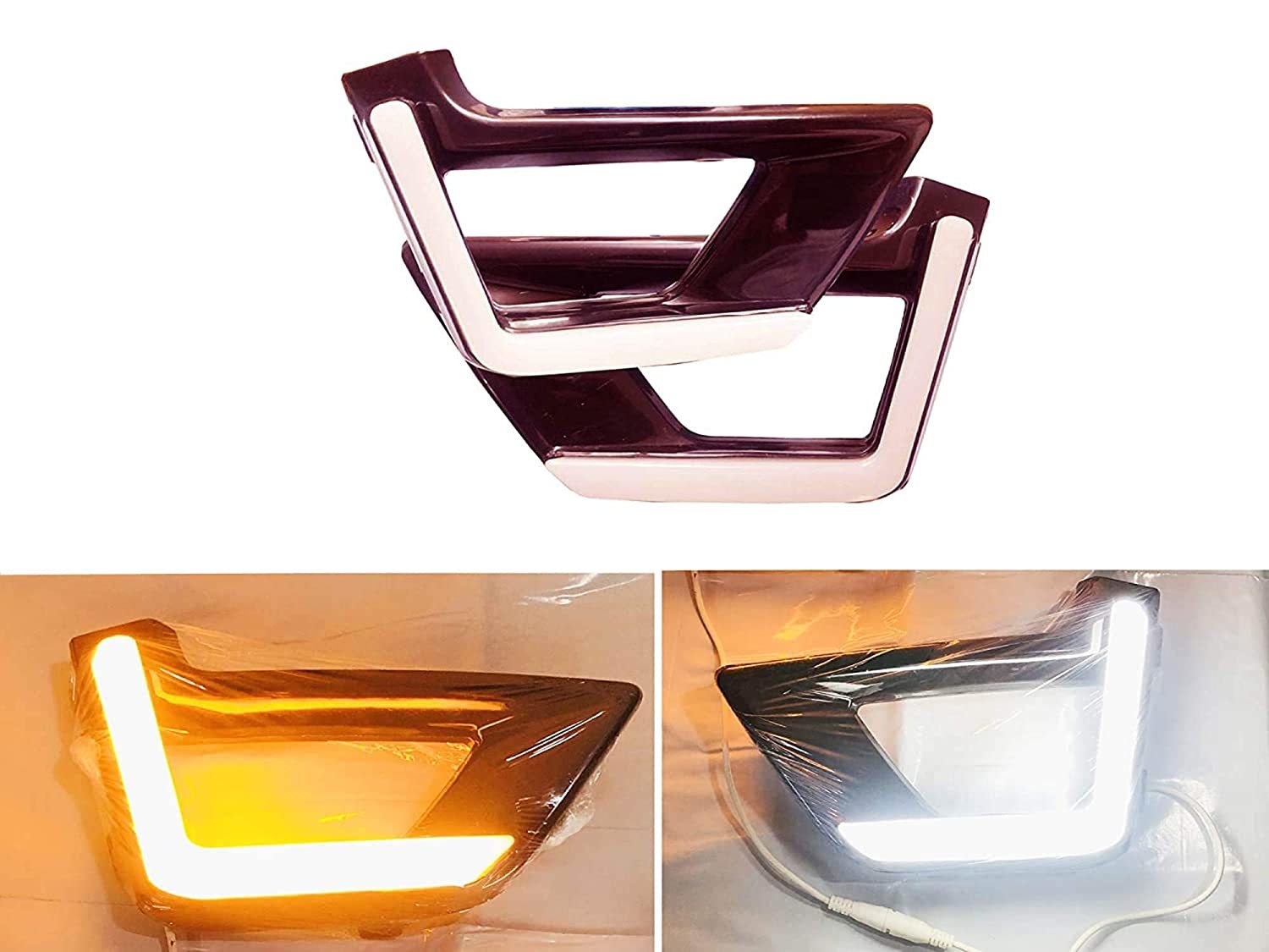 Car Fog Light With DRL Day Running Light with indicator For New Mahindra XUV300