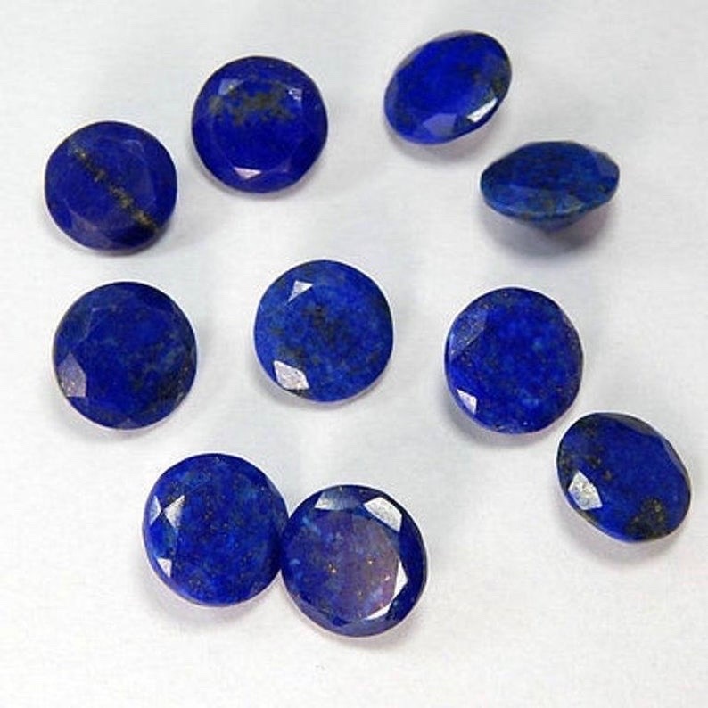 6mm Lapis Lazuli Faceted Round Loose Gemstones