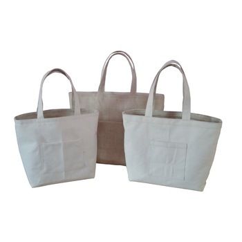 Affordable Price Low Cost High Quality Jute And Canvas Reversible Tote Bag Design: Customized