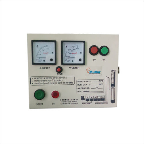 Metal V4 1 Hp Single Phase Pump Panel