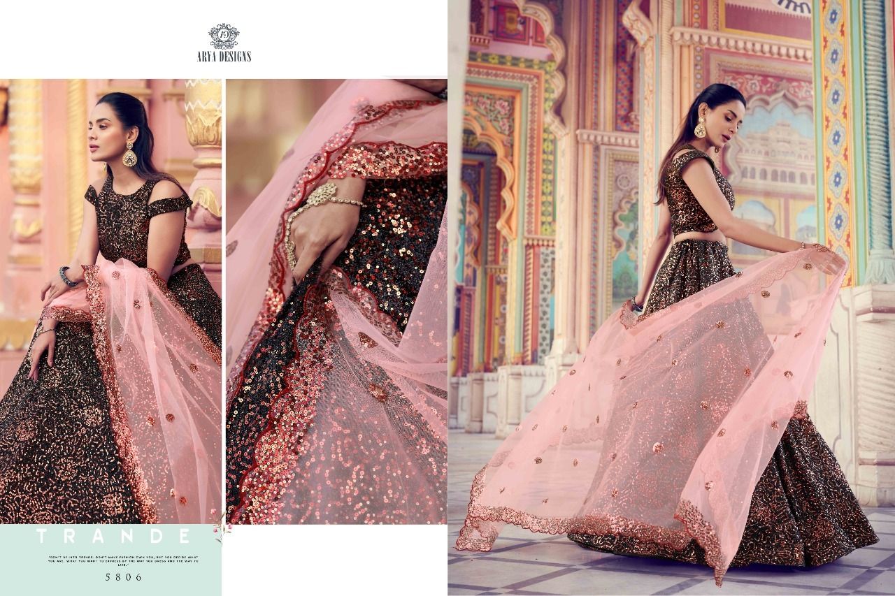 Sequence Work Lehenga