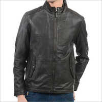 Mens Black Leather Jacket
