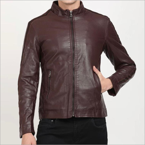 Winter Mens Brown Leather Jacket