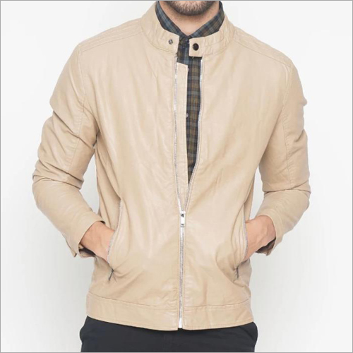 Mens Leather Motorcycle Jacket