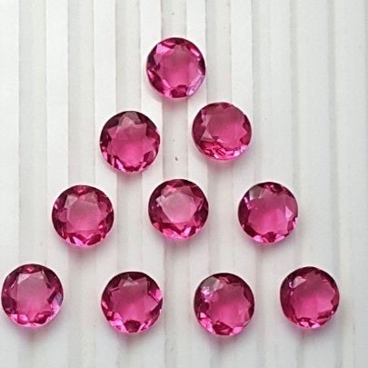 3.5mm Pink Tourmaline Faceted Round Loose Gemstones