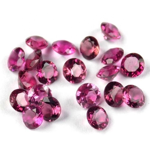 4mm Pink Tourmaline Faceted Round Loose Gemstones