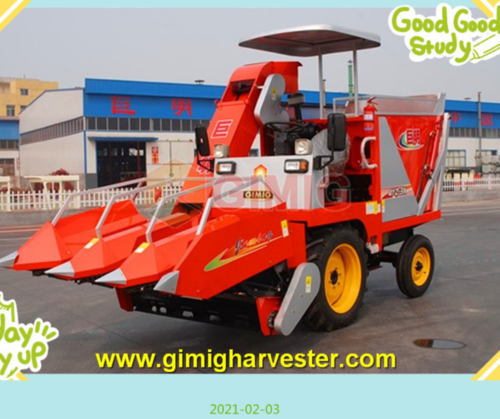 3 Rows Corn Combine Harvester