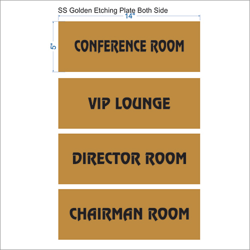 SS Golden Signage By ADFLAIR INDIA