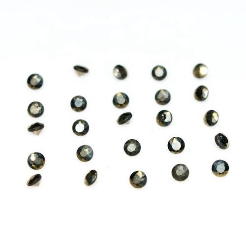 4mm Golden Pyrite Faceted Round Loose Gemstones