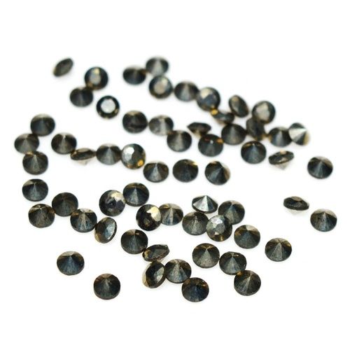 5mm Golden Pyrite Faceted Round Loose Gemstones