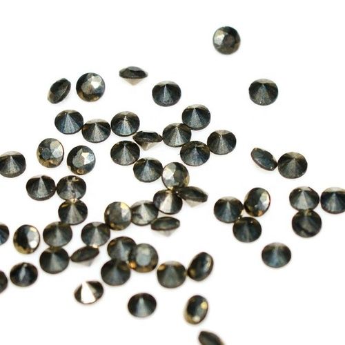 6mm Golden Pyrite Faceted Round Loose Gemstones