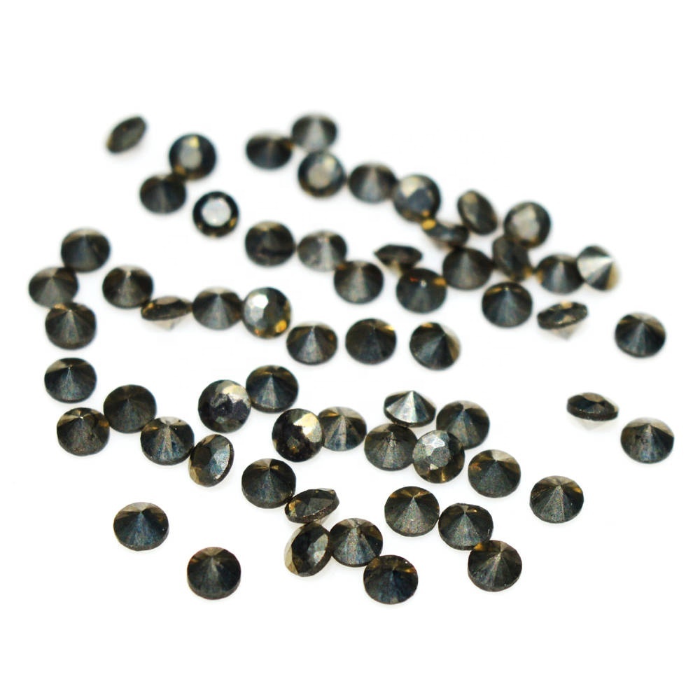 6mm Golden Pyrite Faceted Round Loose Gemstones