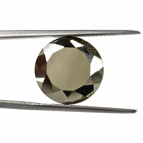 8mm Golden Pyrite Faceted Round Loose Gemstones