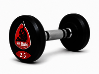 Rubber Coated Dumbbell - Durable Rubber And Steel Build, Hex Shape Design For Stability | Ideal For Strength Gain And Muscle Toning